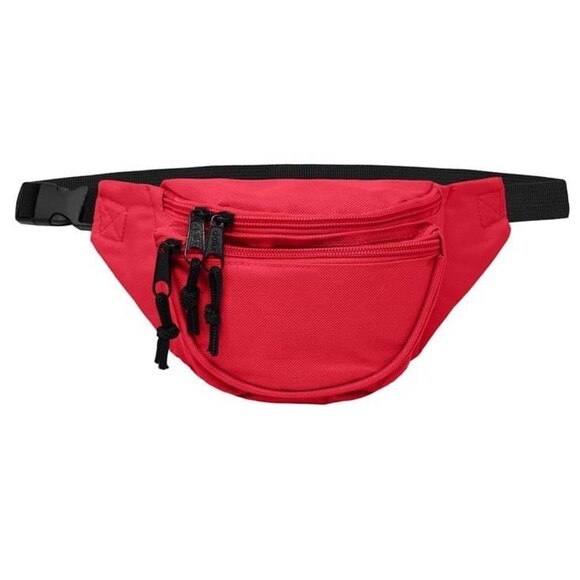 Unisex Fanny Pack 3 Pockets Traveling Pouch Airport Money adjustable strap new. - Picture 1 of 8